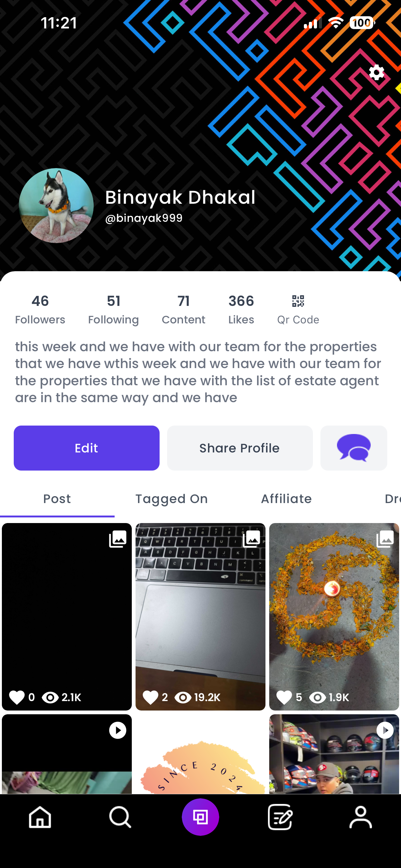 Postaam creator profile